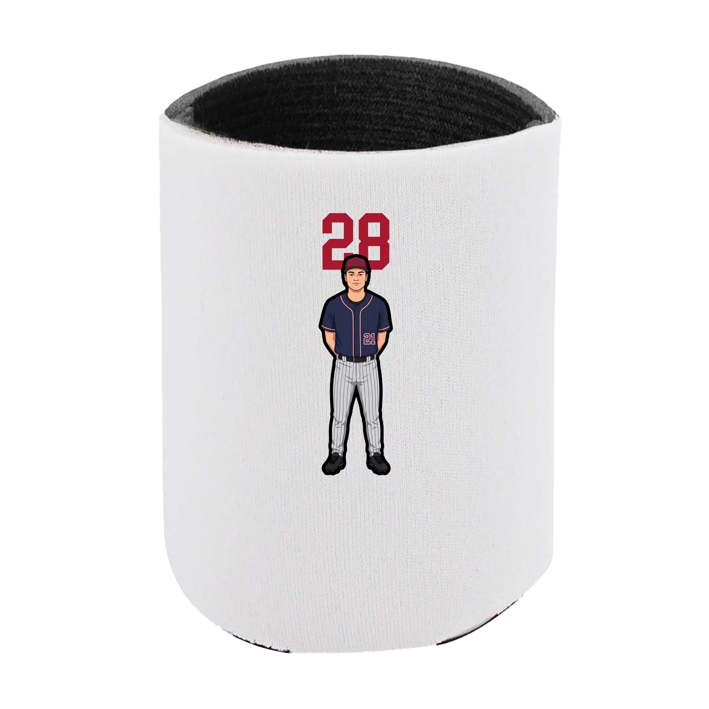Can Holder — Number Top in White