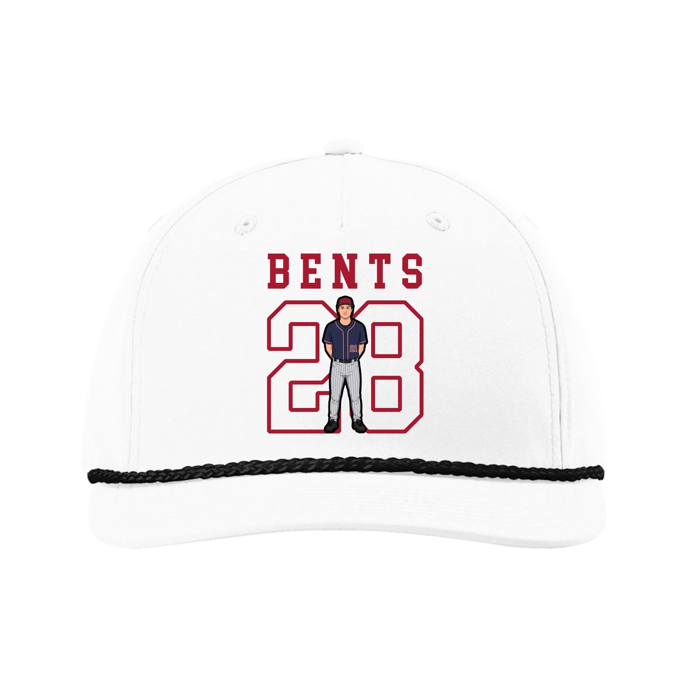 Five-Panel Classic Rope Cap — Shirsey in White