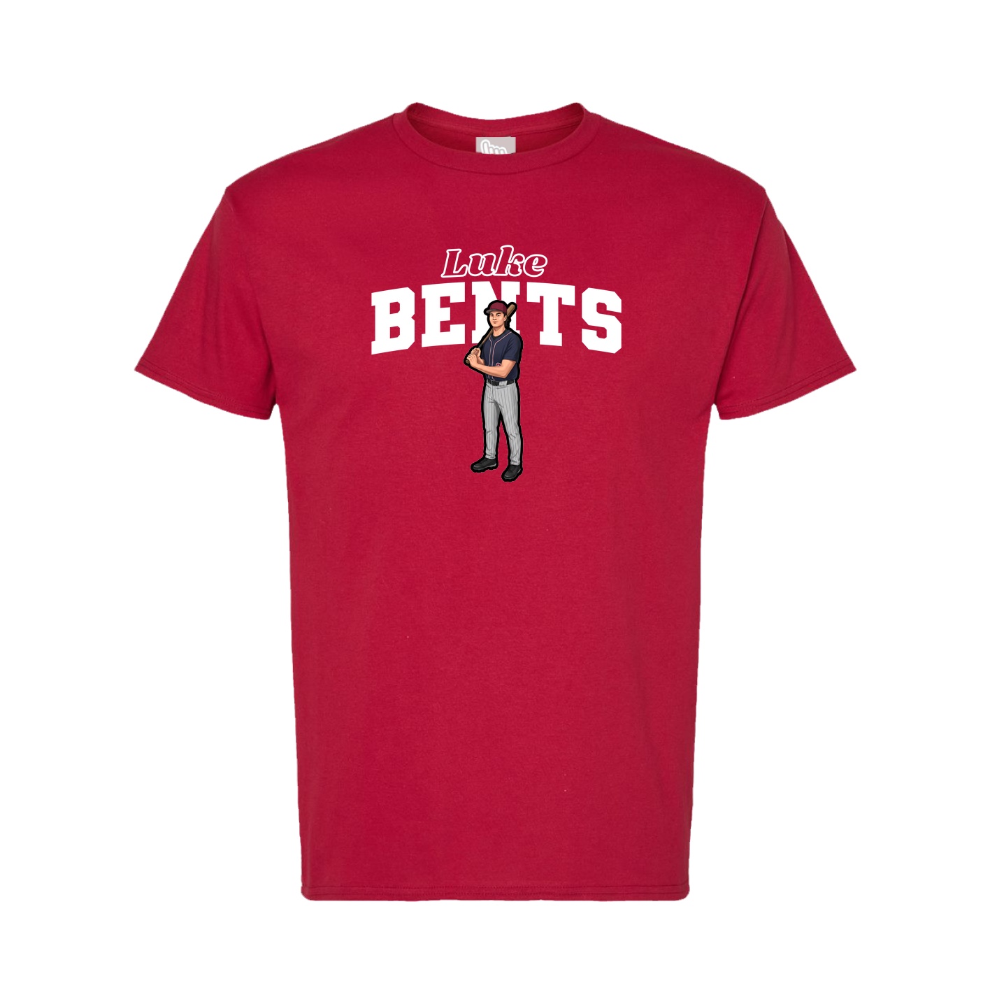 Tee — Name Arch in Crimson