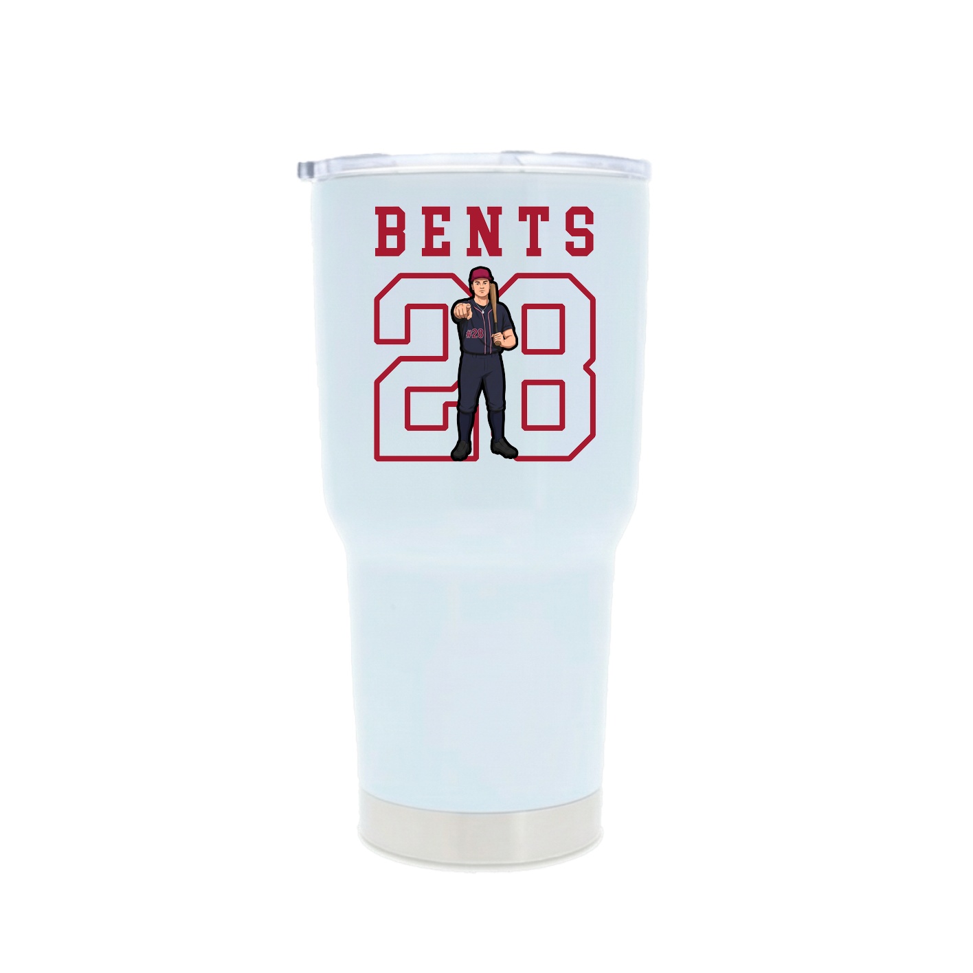 30oz Stainless Steel Tumbler — Shirsey in White