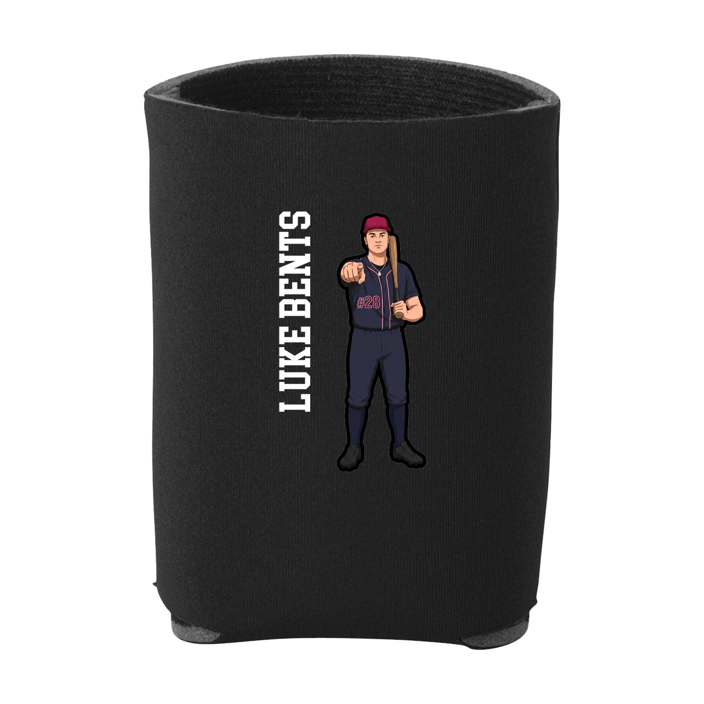 Can Holder — Name Vertical in Black
