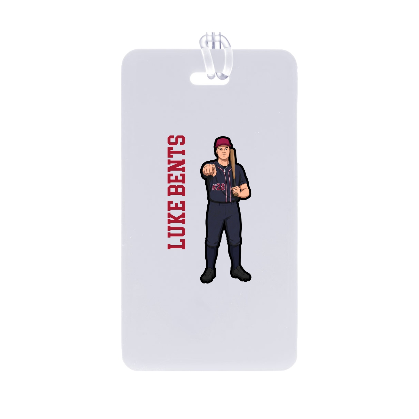 Bag Tag — Name Vertical in Classic