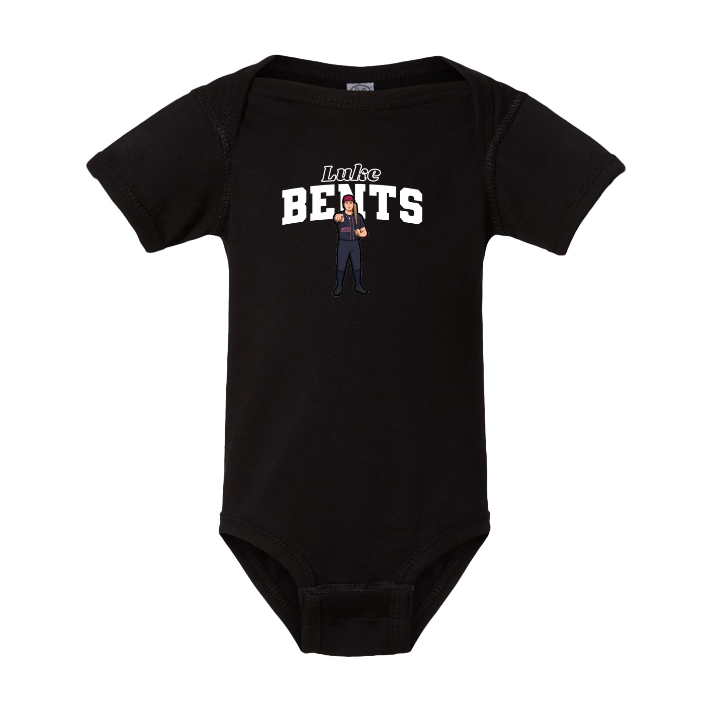 Baby Onesie — Name Arch in Black