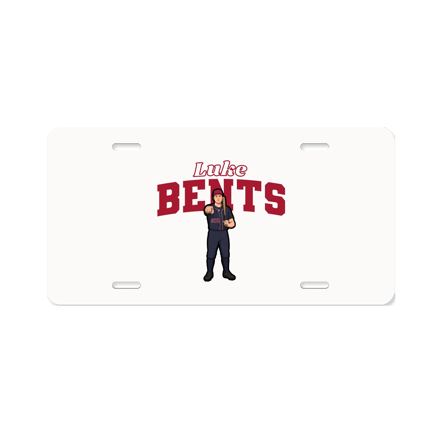 License Plate — Name Arch in Classic