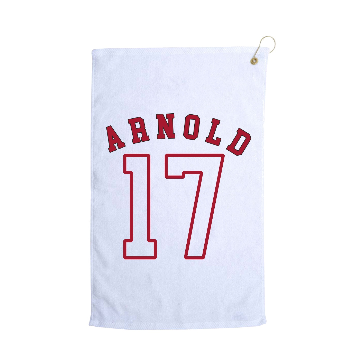 Golf Towel — Shirsey Arch in White