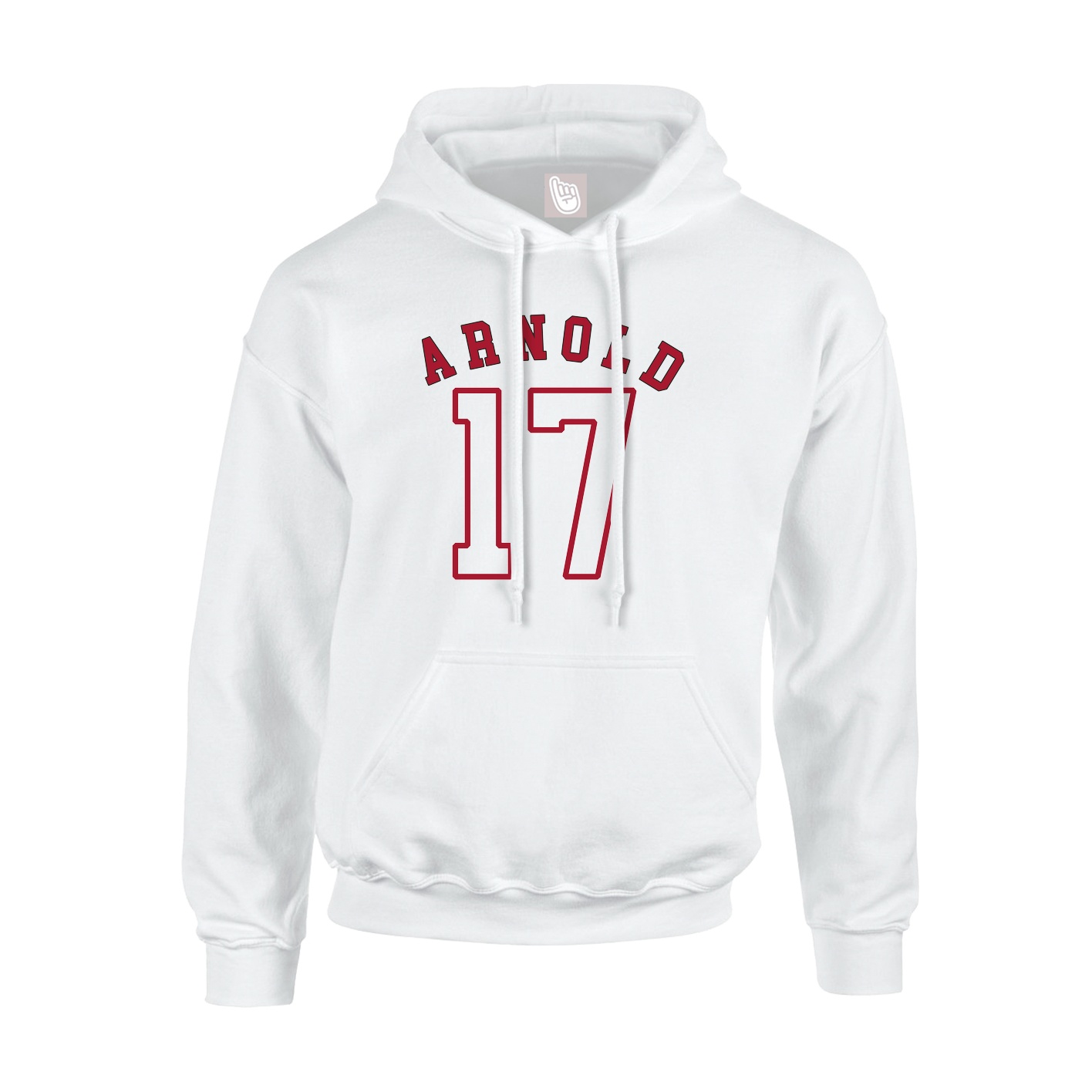 Hoodie — Shirsey Arch in White