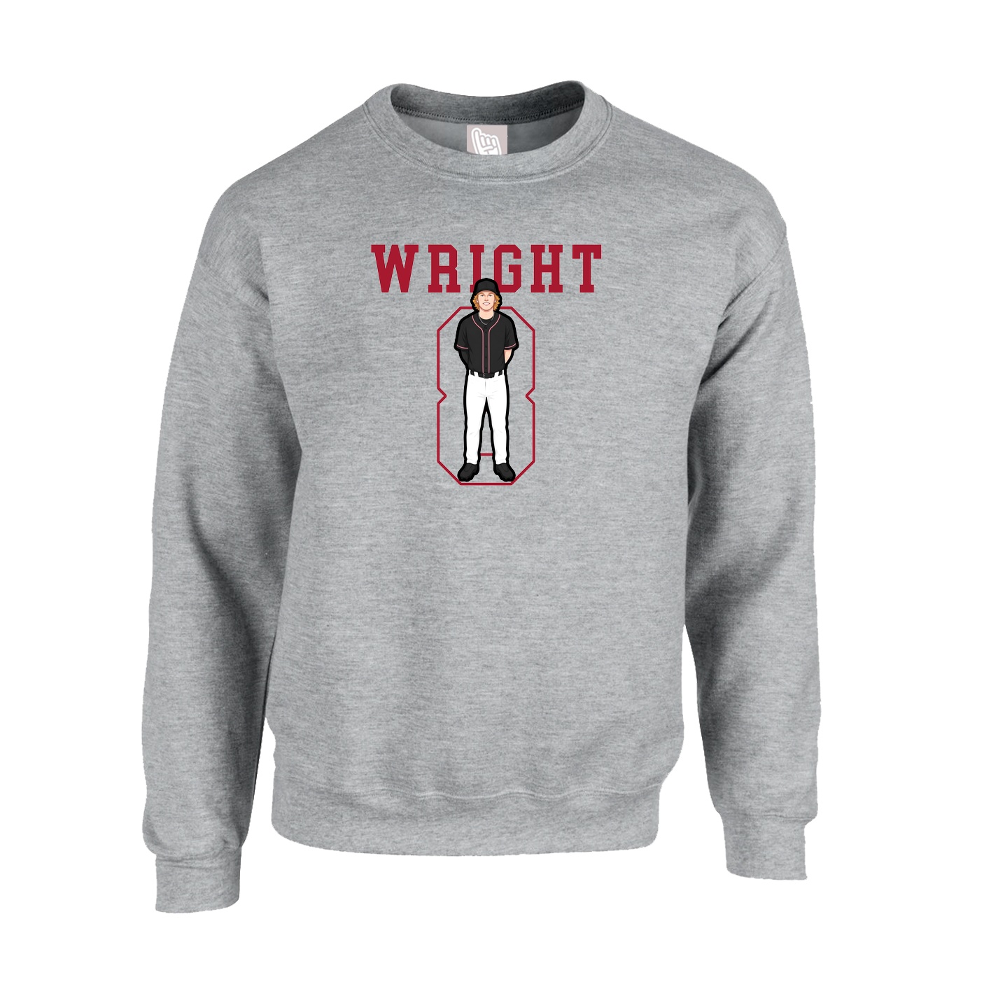 Fleece Crew — Shirsey in Grey