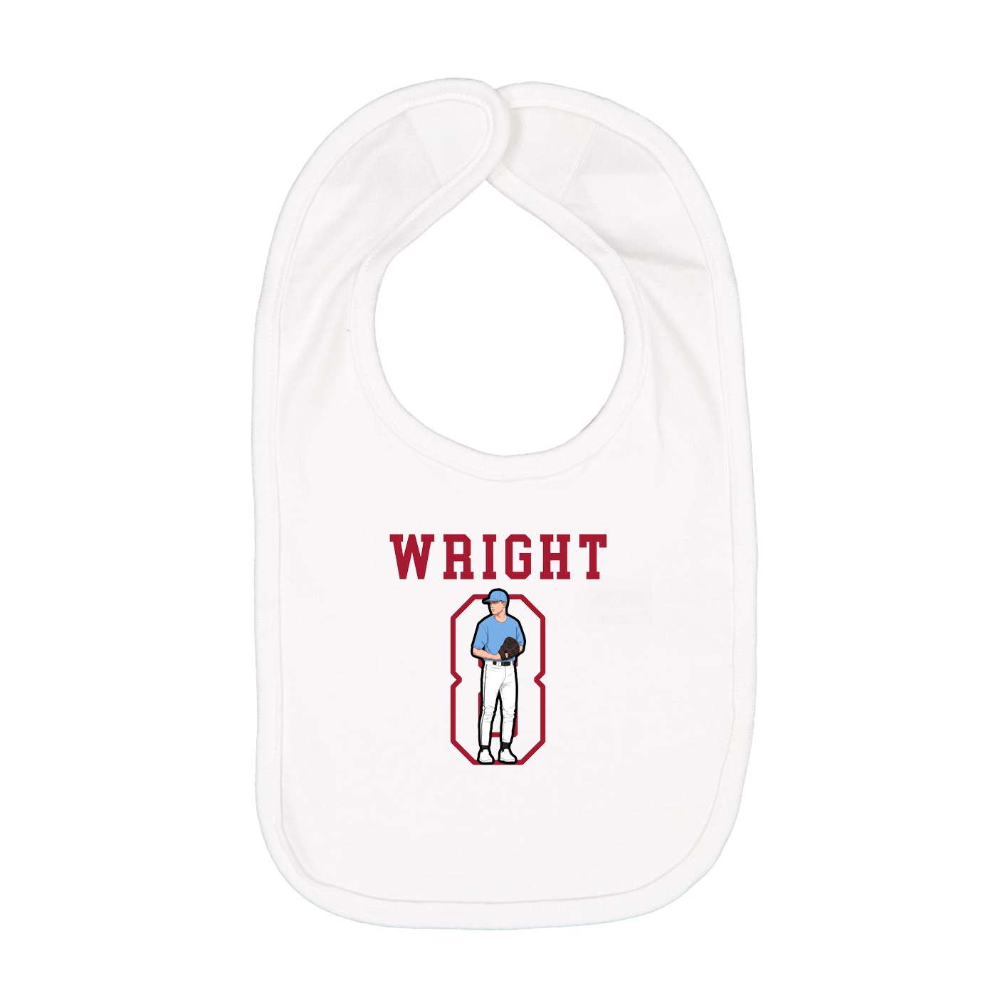 Infant Bib — Shirsey in White