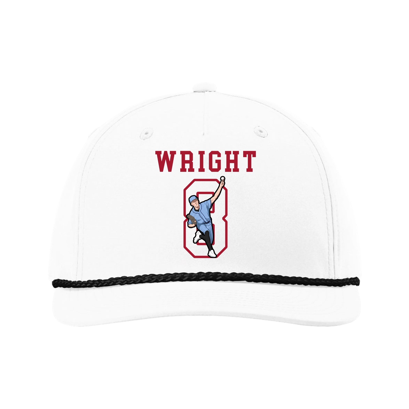 Five-Panel Classic Rope Cap — Shirsey in White