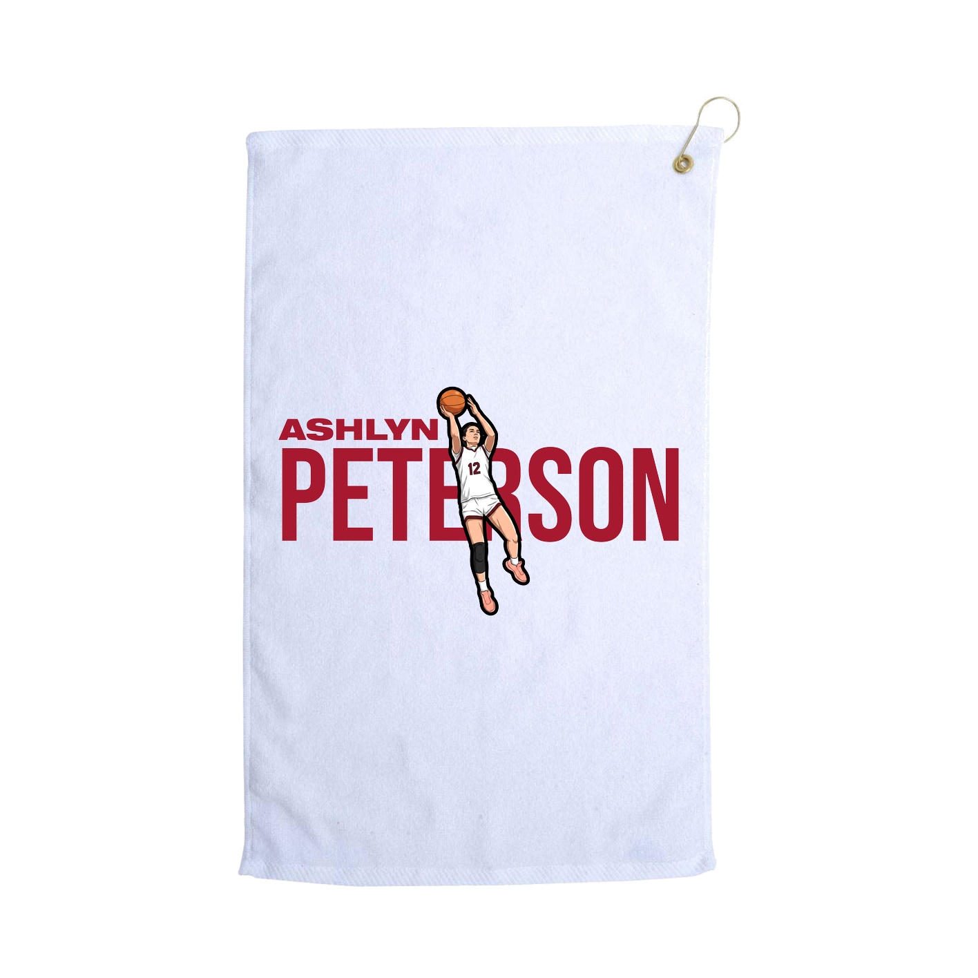 Golf Towel — Player Name in White