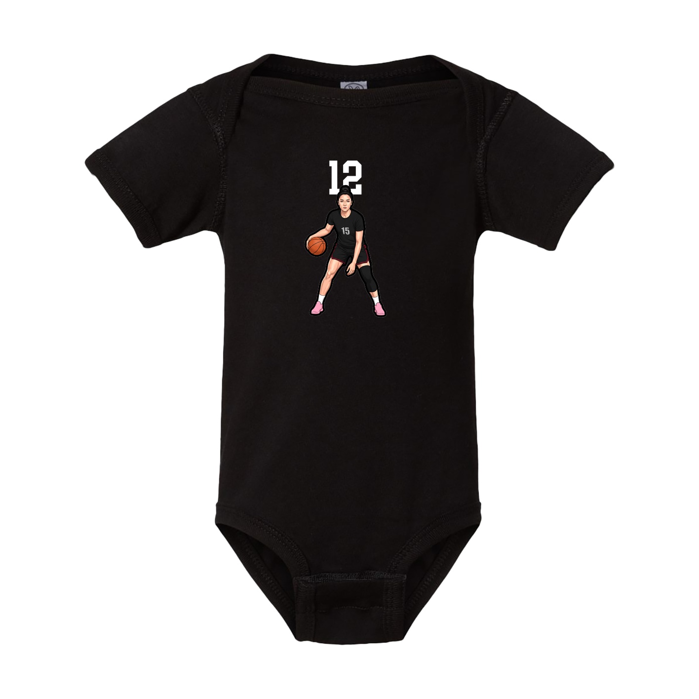 Baby Onesie — Number Top in Black
