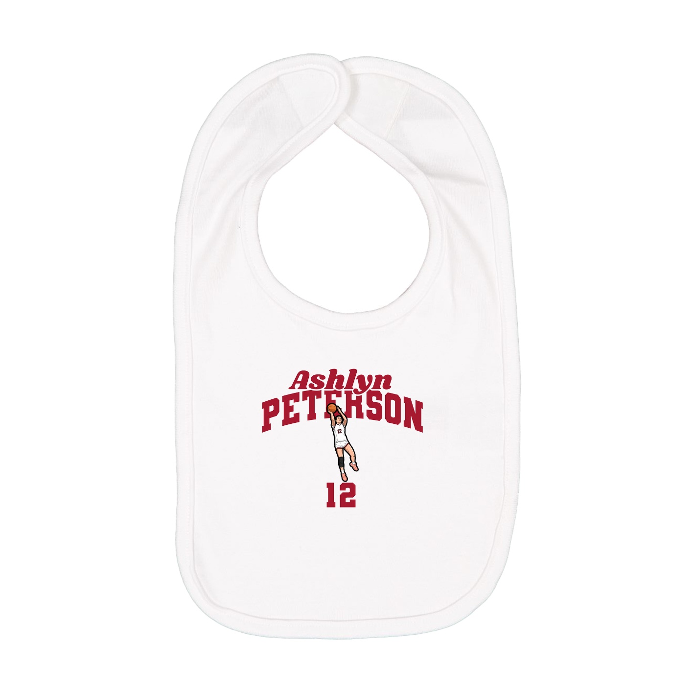 Infant Bib — Signature Arch in White