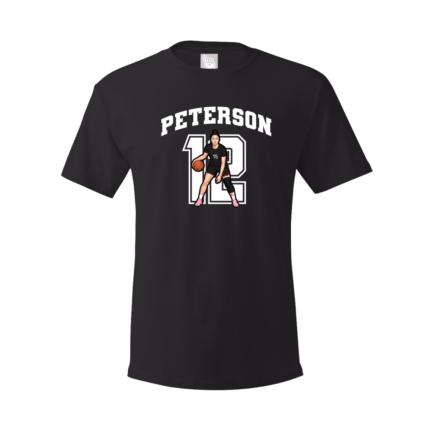 Youth Tee — Number in Black