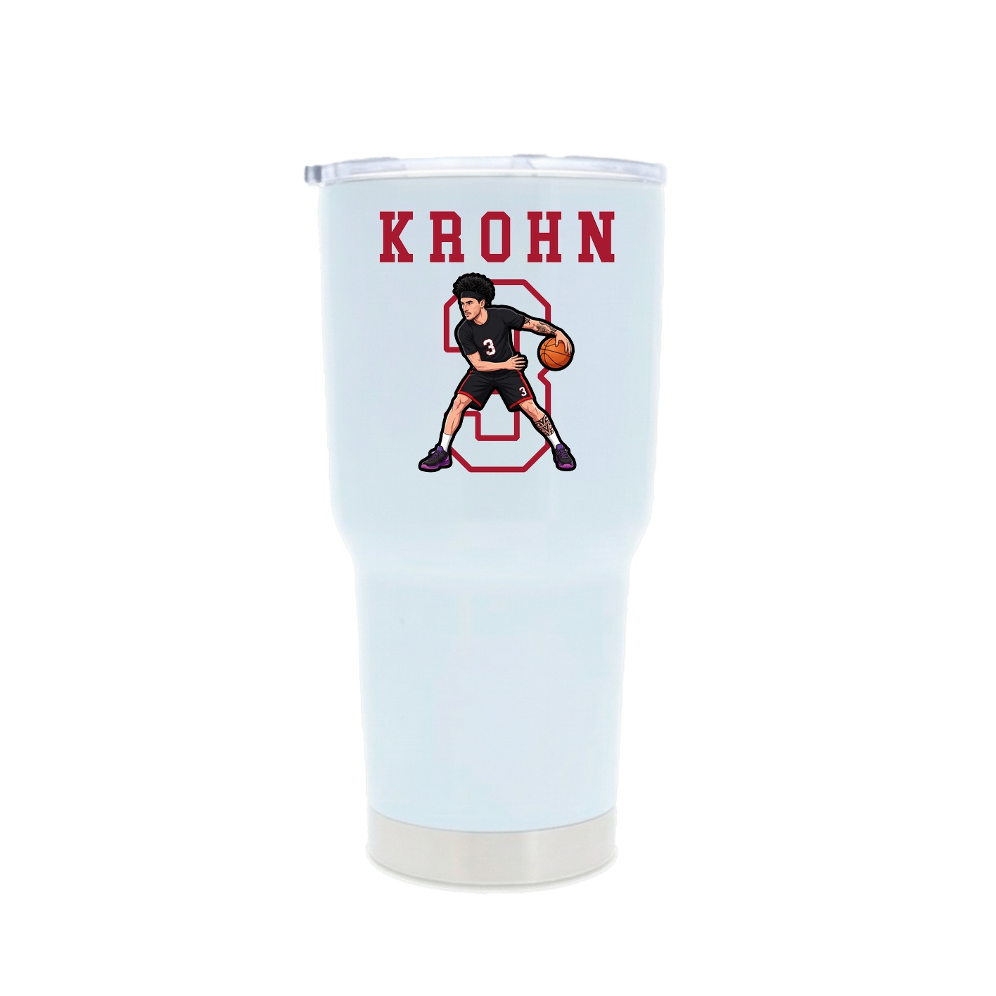30oz Stainless Steel Tumbler — Shirsey in White