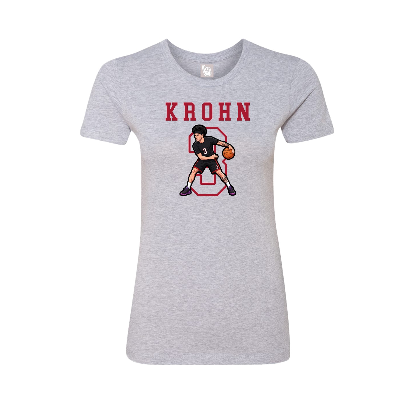 Fitted Women's Tee — Shirsey in Grey