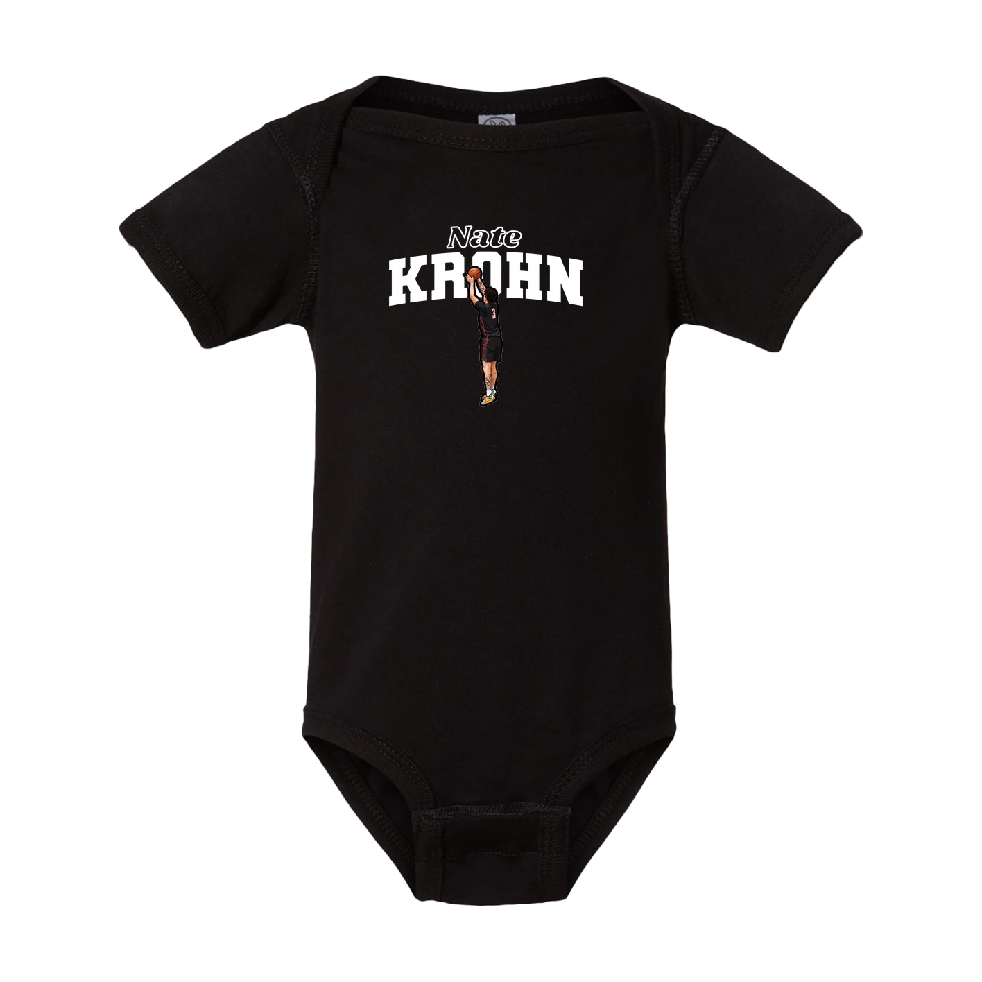 Baby Onesie — Name Arch in Black