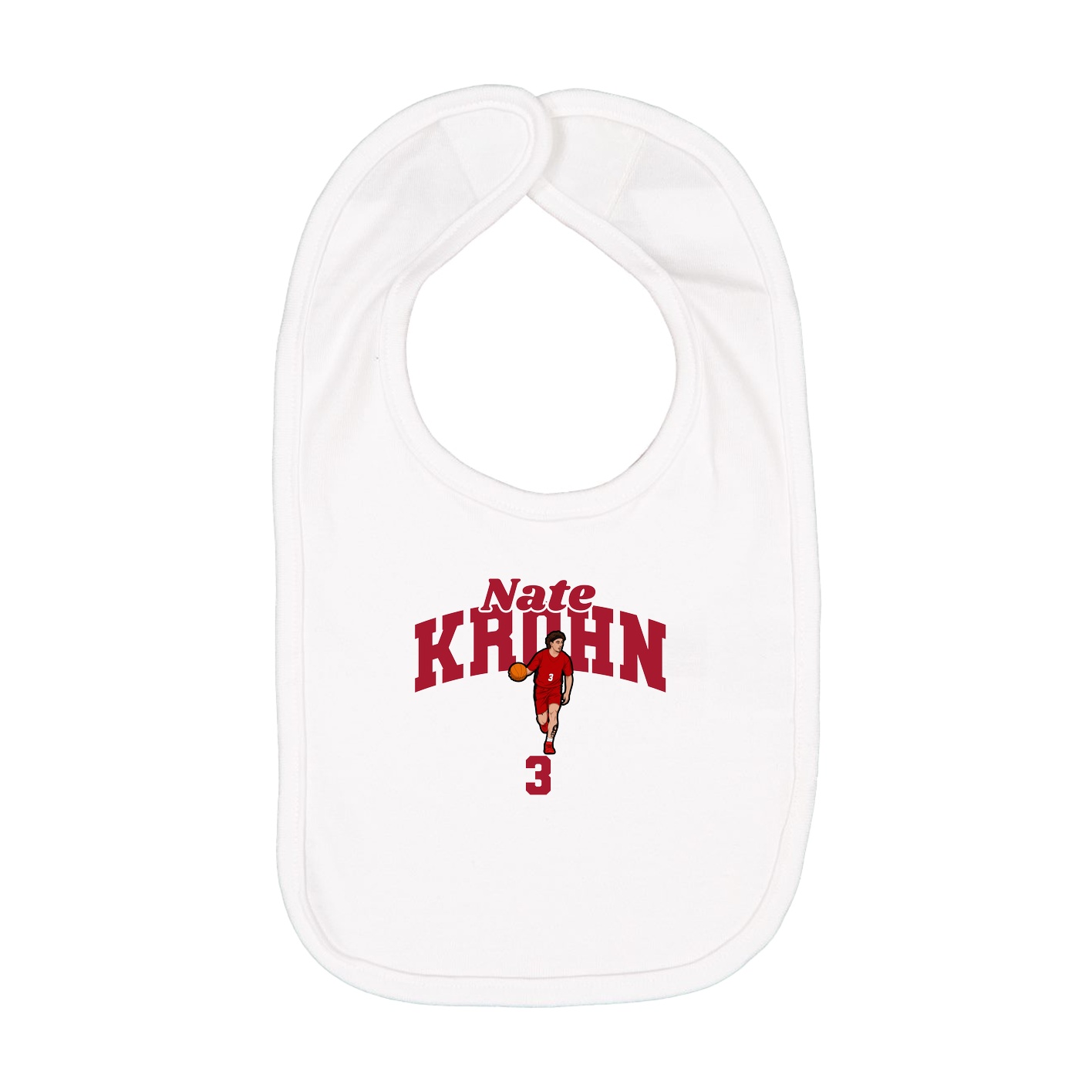 Infant Bib — Signature Arch in White