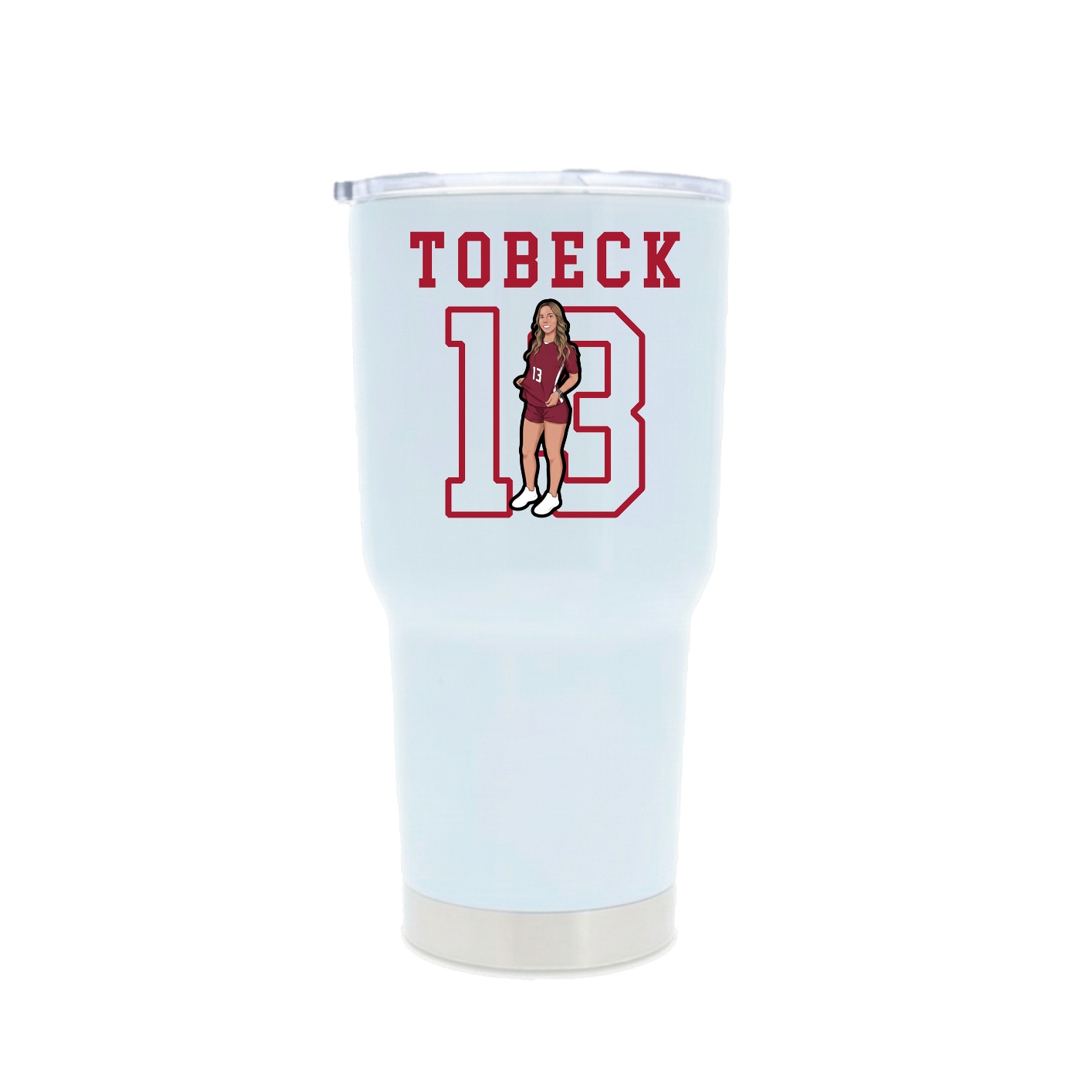 30oz Stainless Steel Tumbler — Shirsey in White
