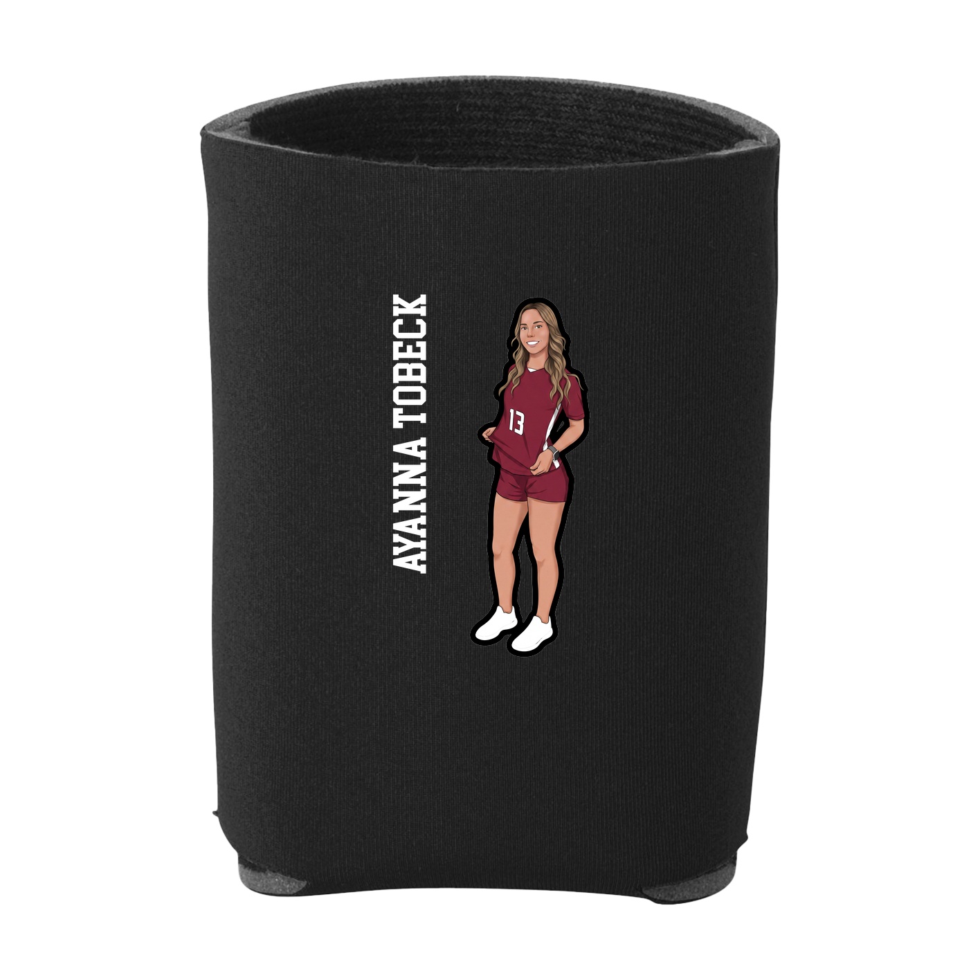 Can Holder — Name Vertical in Black