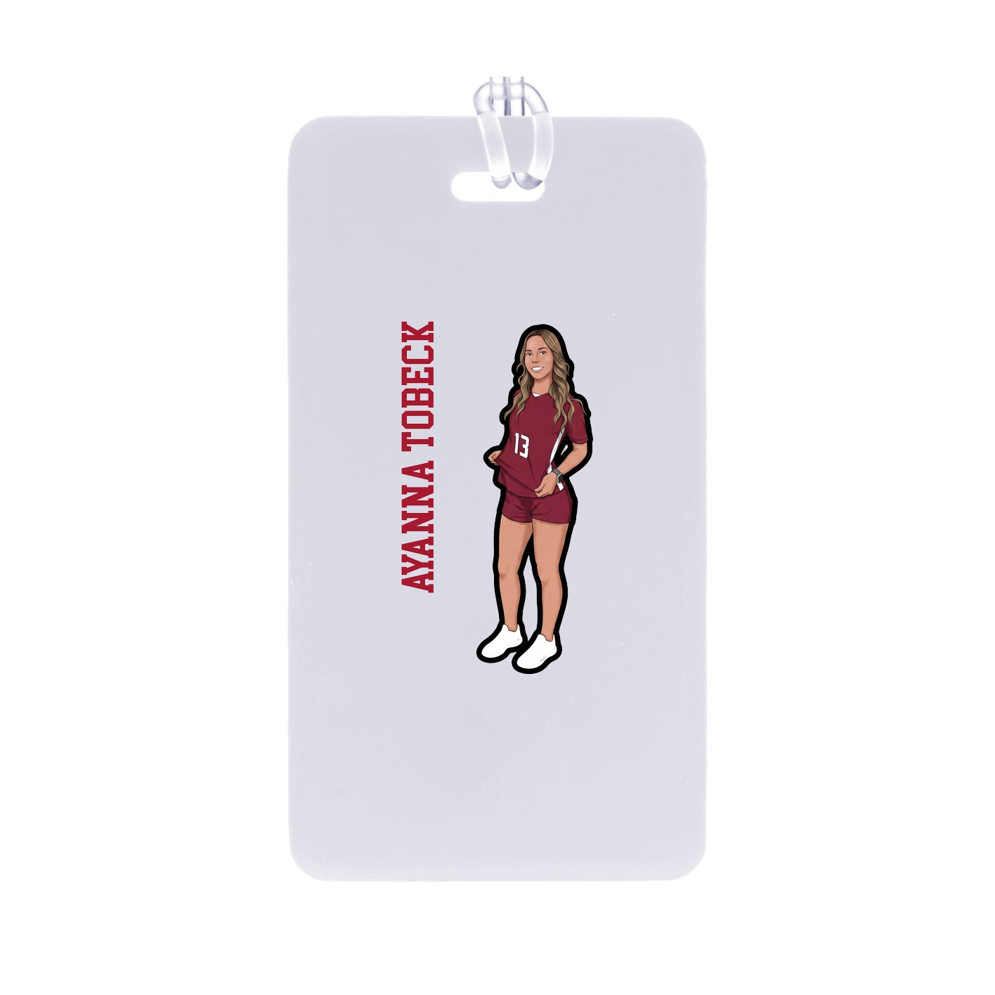 Bag Tag — Name Vertical in Classic