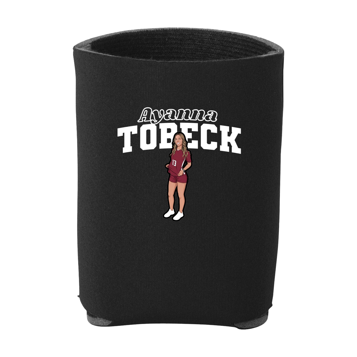 Can Holder — Name Arch in Black