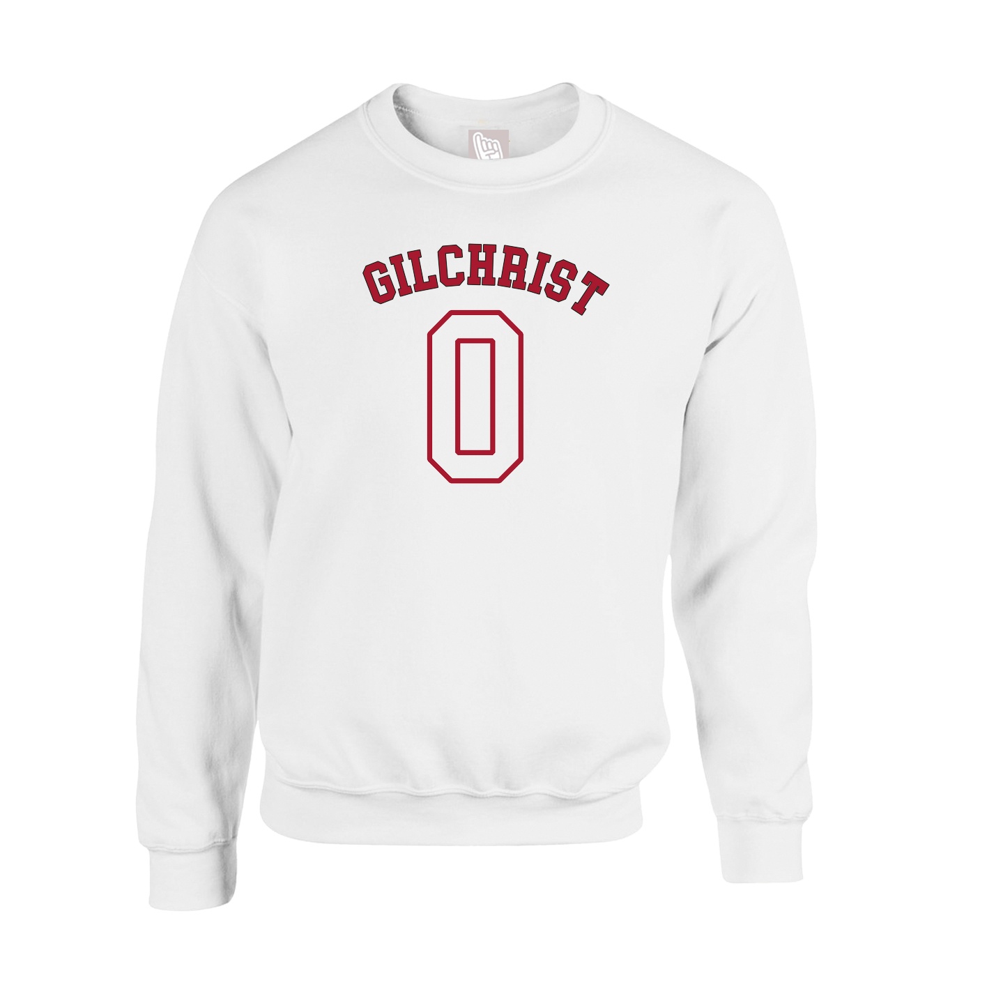 Fleece Crew — Shirsey Arch in White