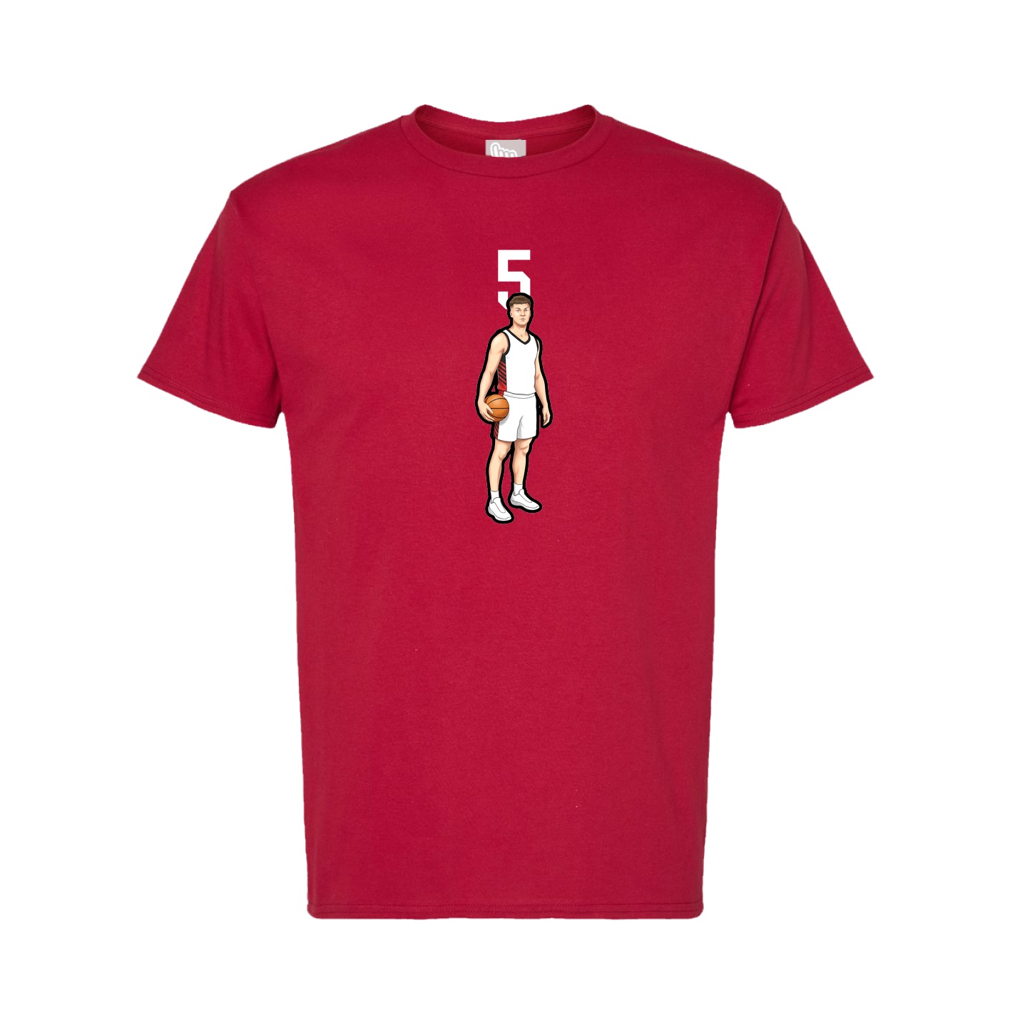 Tee — Number Top in Crimson