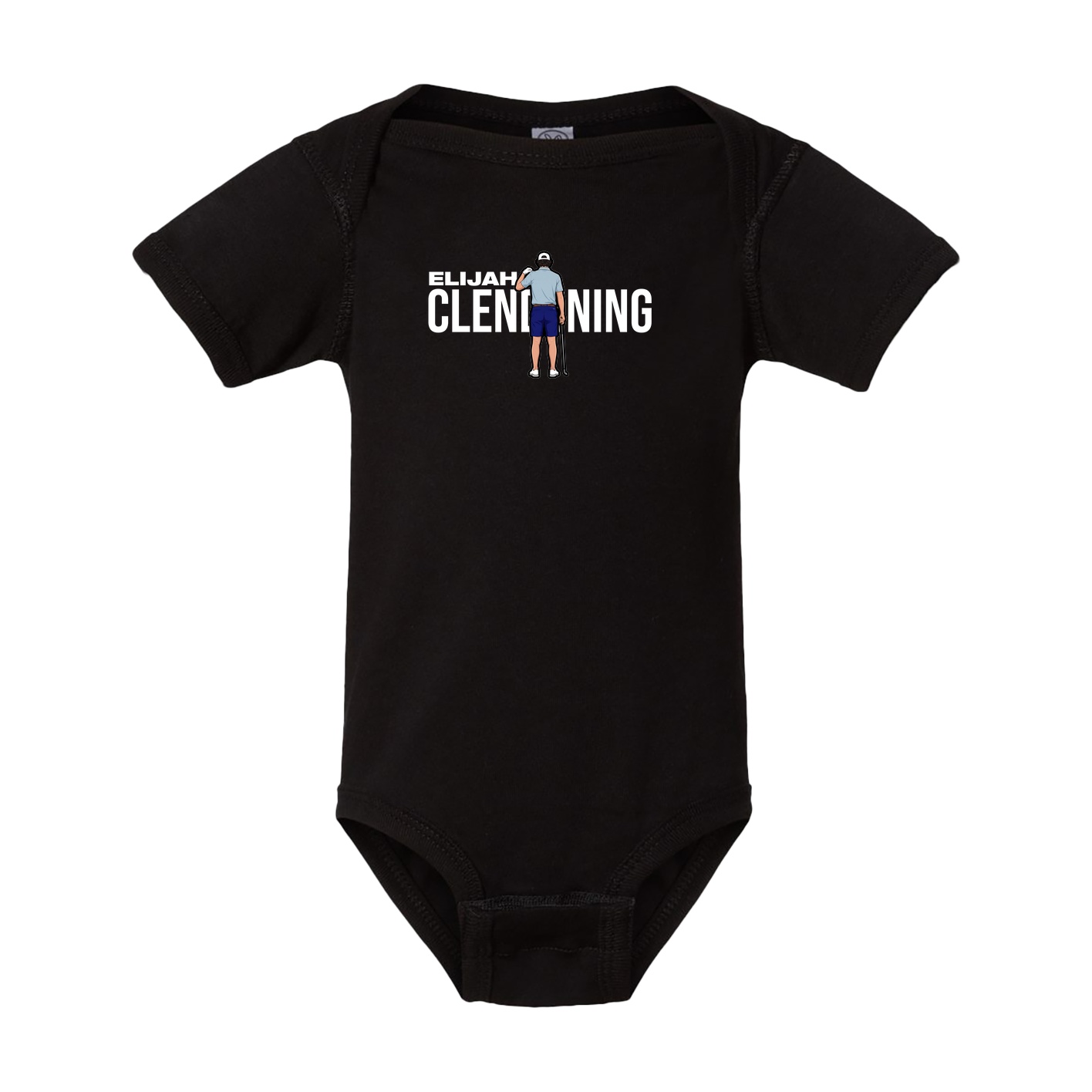 Baby Onesie — Player Name in Black