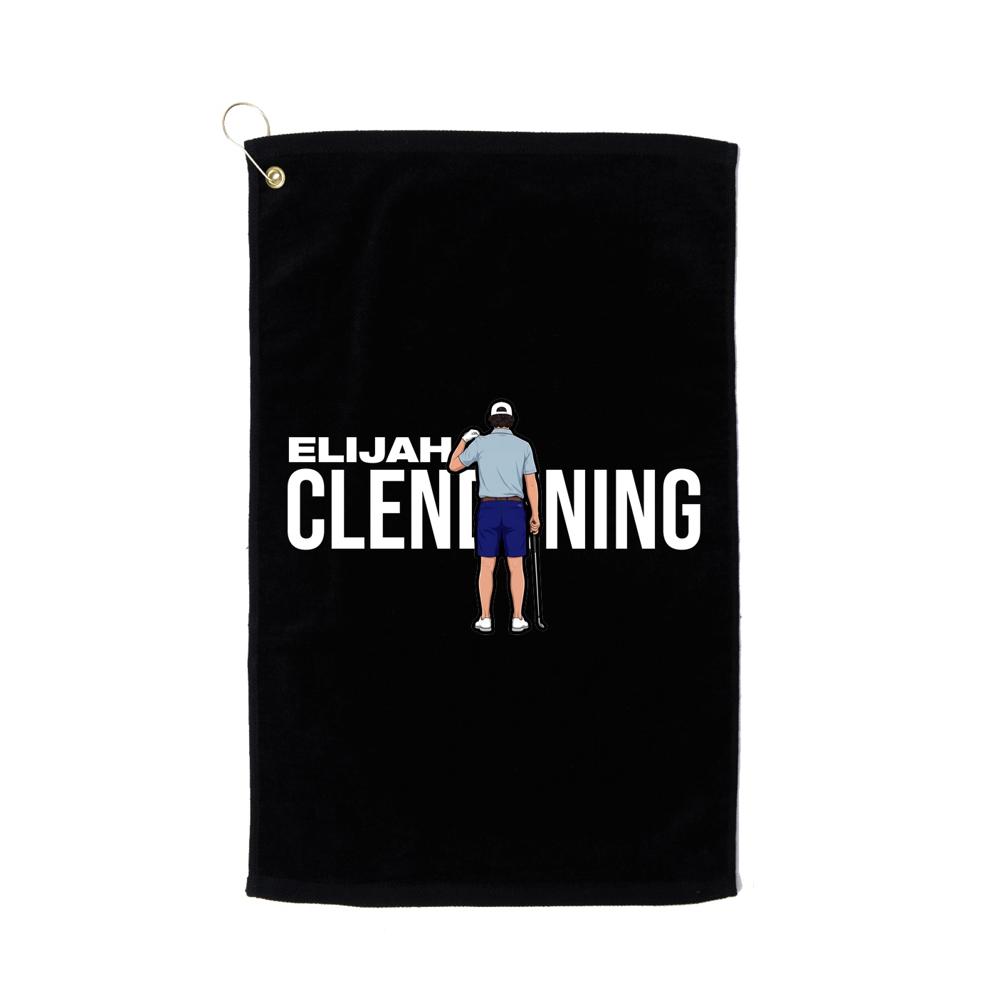 Golf Towel — Player Name in Black