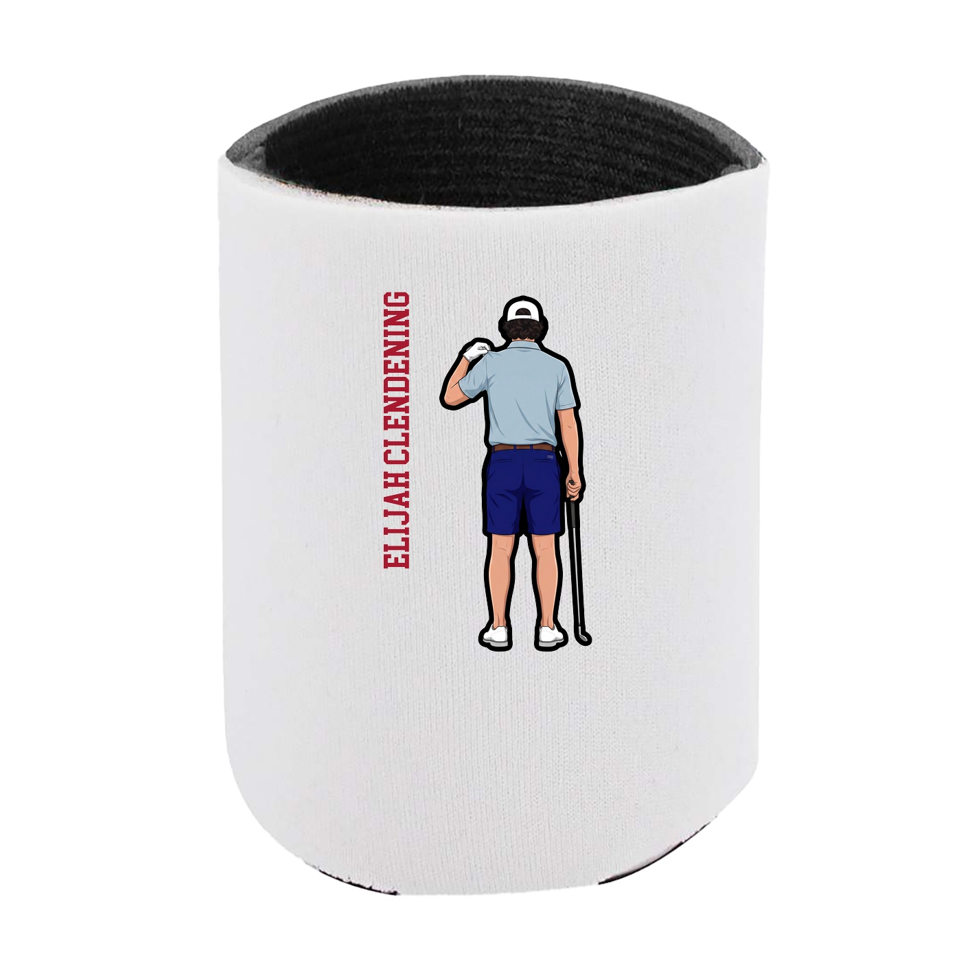 Can Holder — Name Vertical in White
