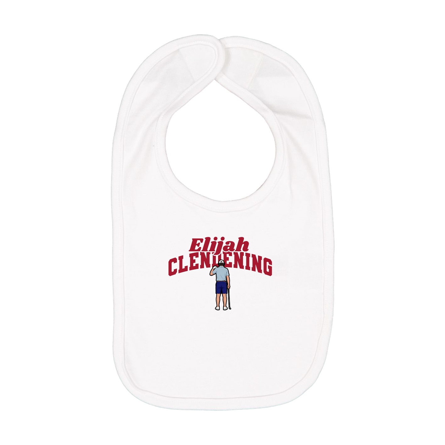 Infant Bib — Signature Arch in White