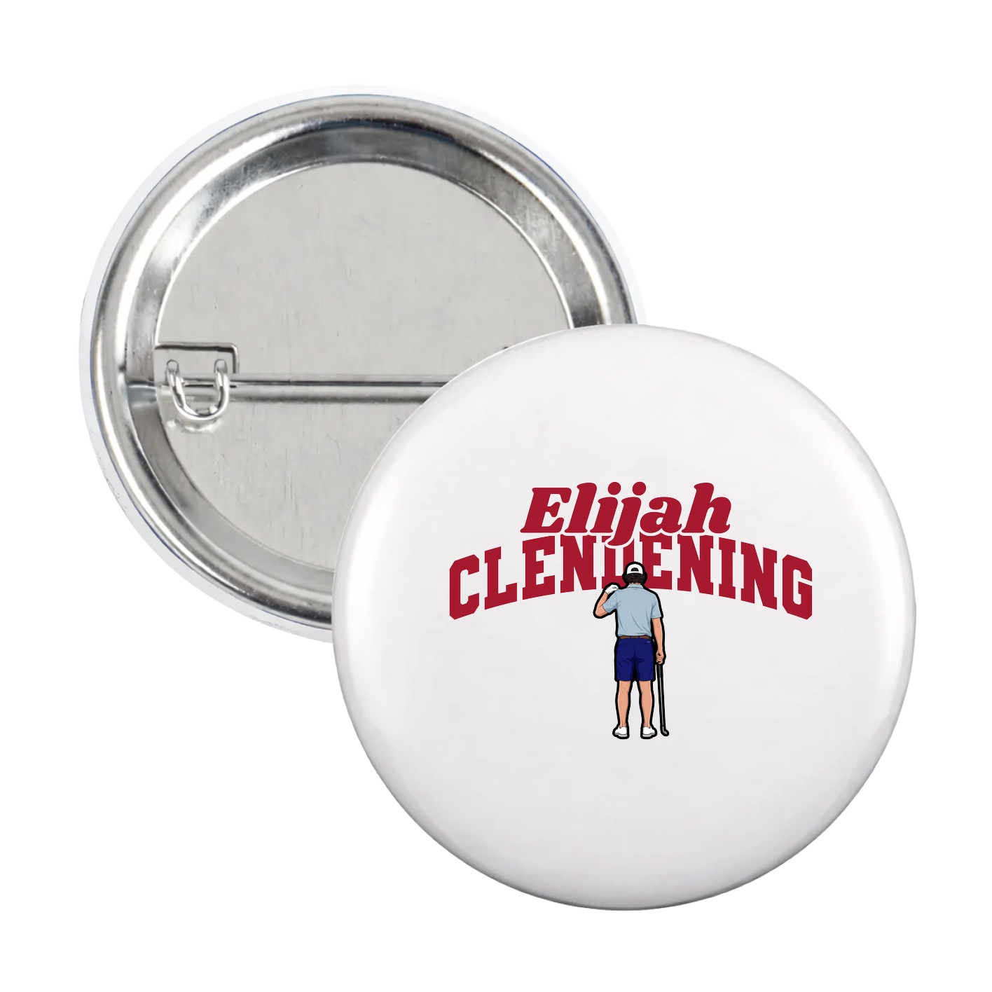 Game Day Button — Signature Arch in White