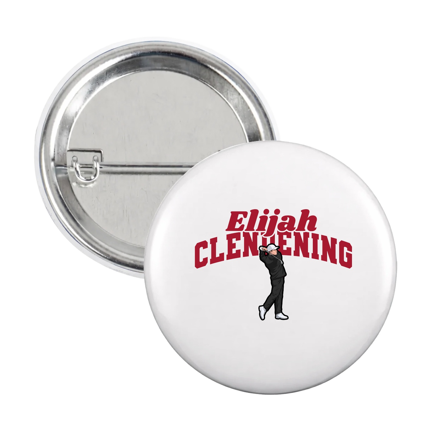 Game Day Button — Signature Arch in White