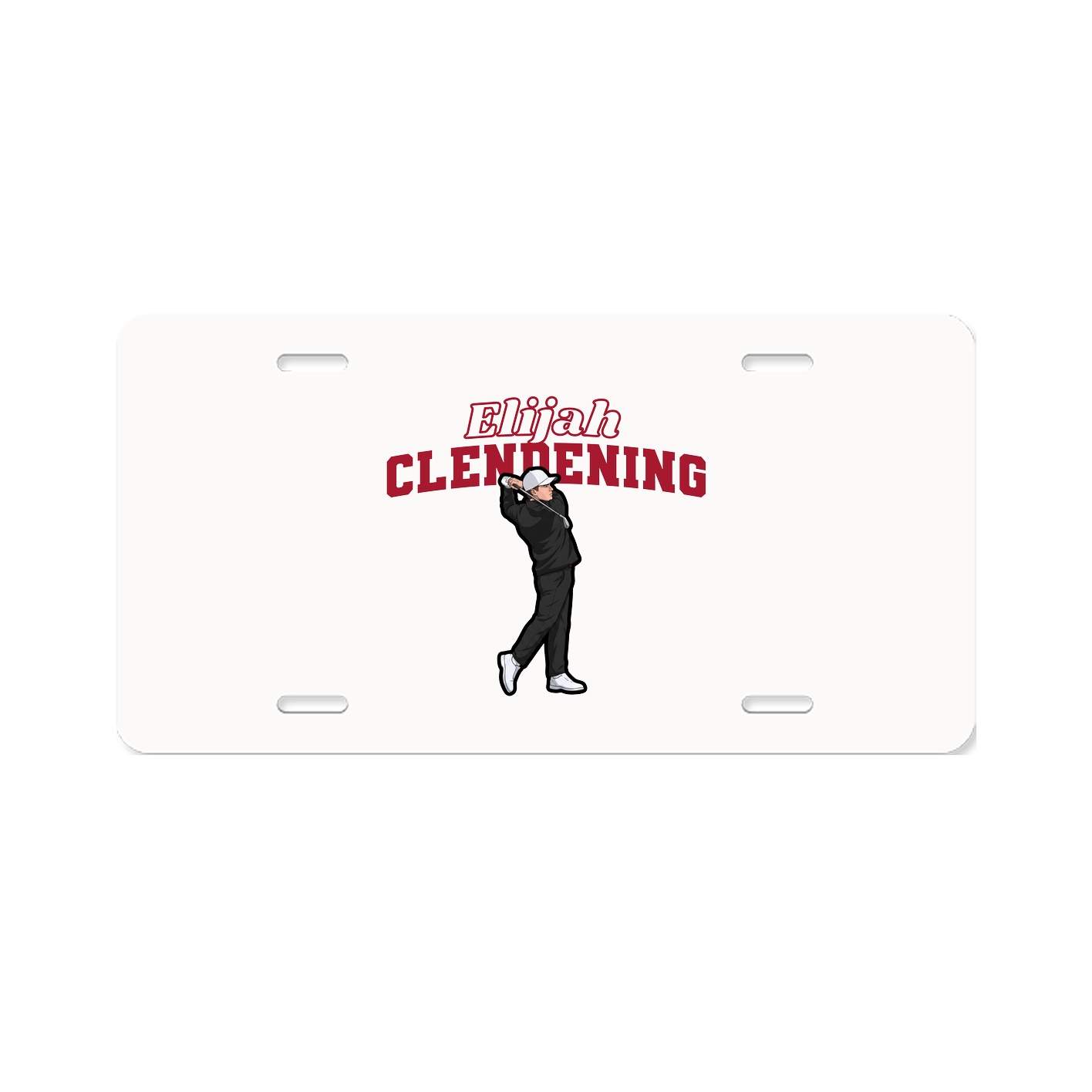 License Plate — Name Arch in Classic