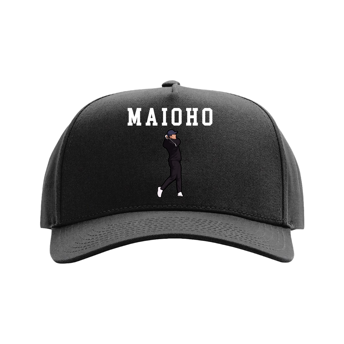 Full Fabric Five-Panel Champ Cap — Shirsey in Black