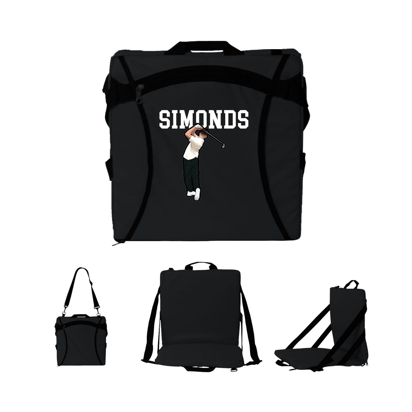 Folding Stadium Seat — Shirsey in Black