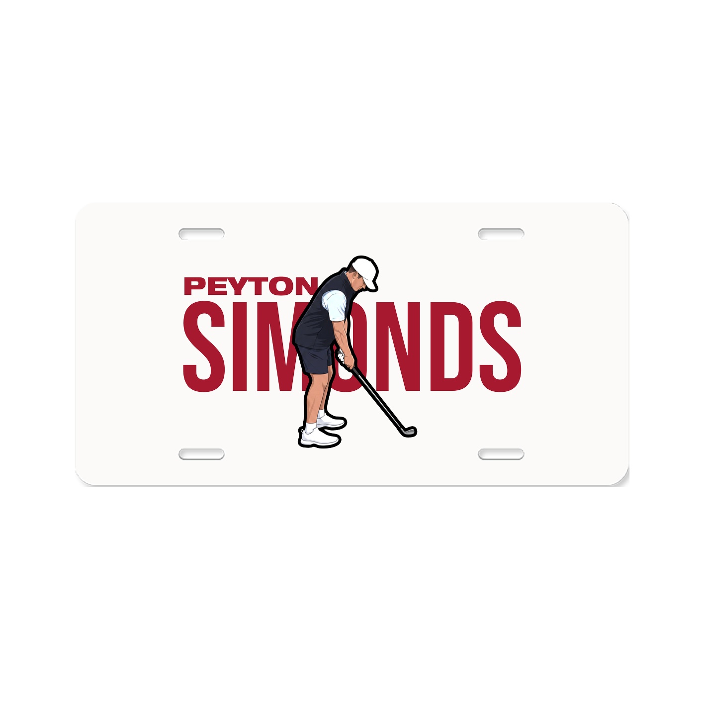 License Plate — Player Name in Classic