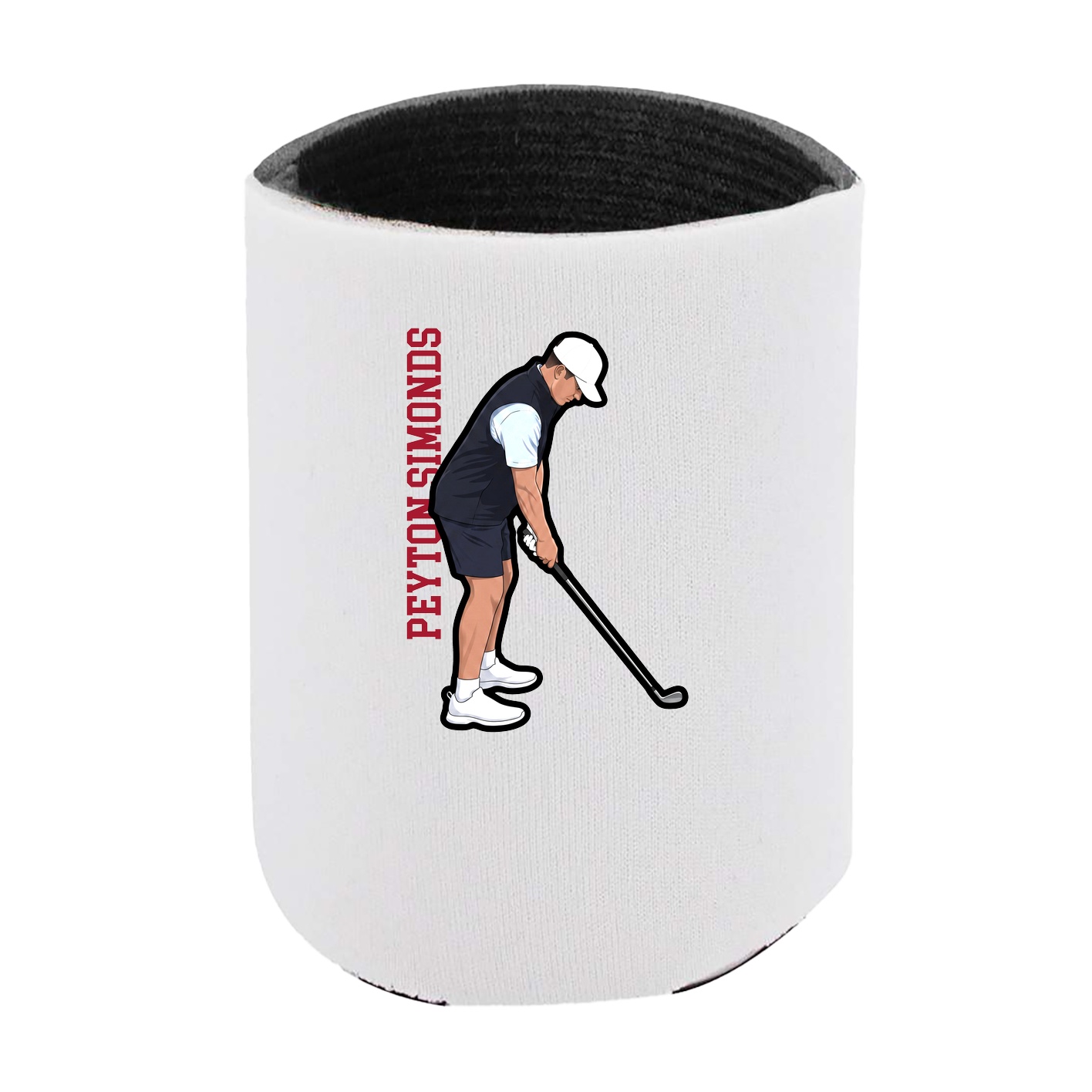 Can Holder — Name Vertical in White