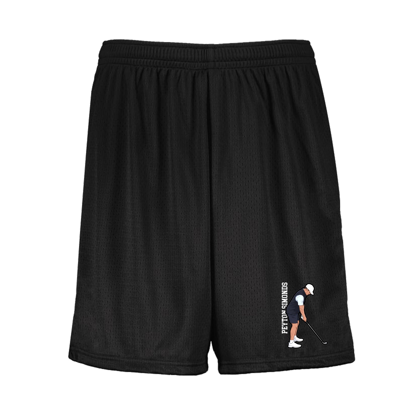 Shorts — Name Vertical in Black