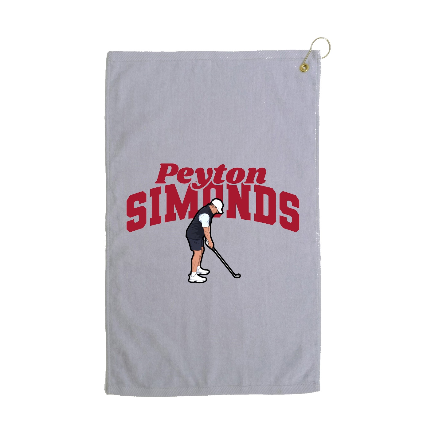 Golf Towel — Signature Arch in Grey
