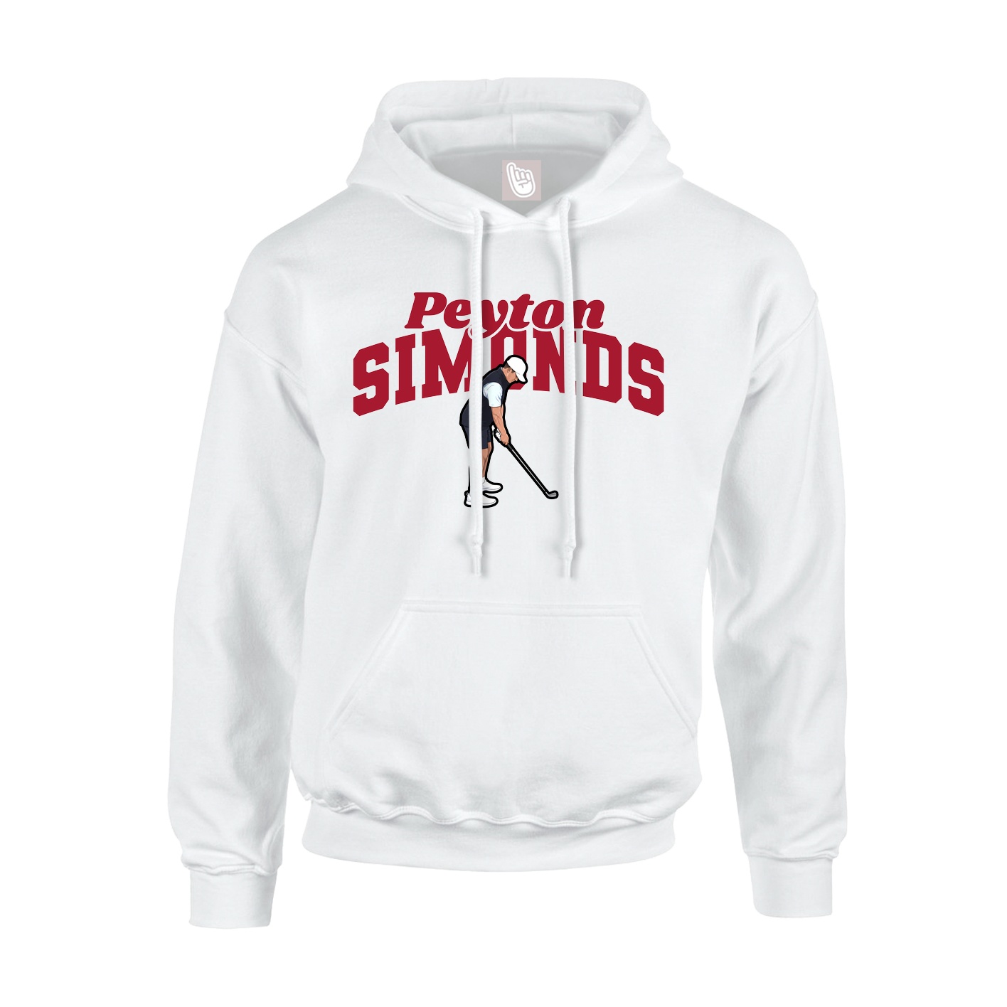 Hoodie — Signature Arch in White