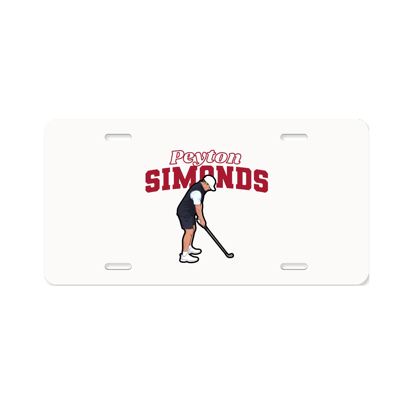 License Plate — Name Arch in Classic