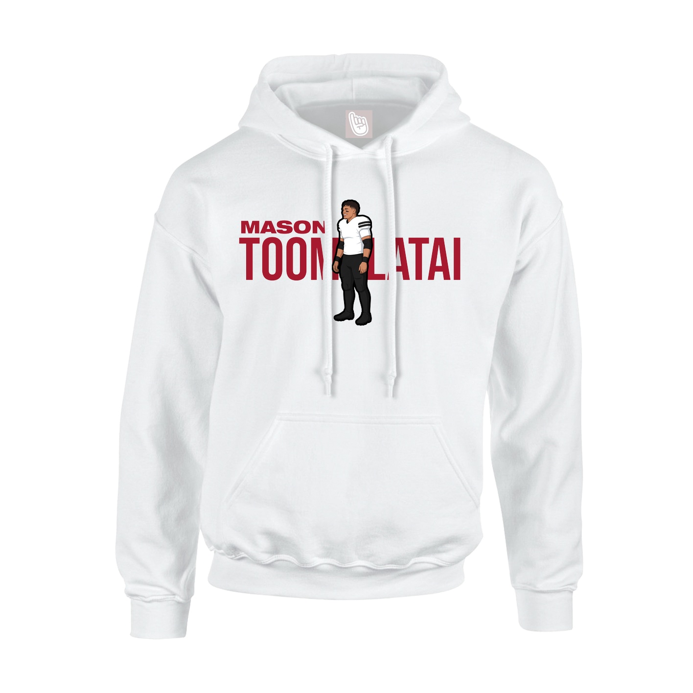 Youth Hoodie — Player Name in White