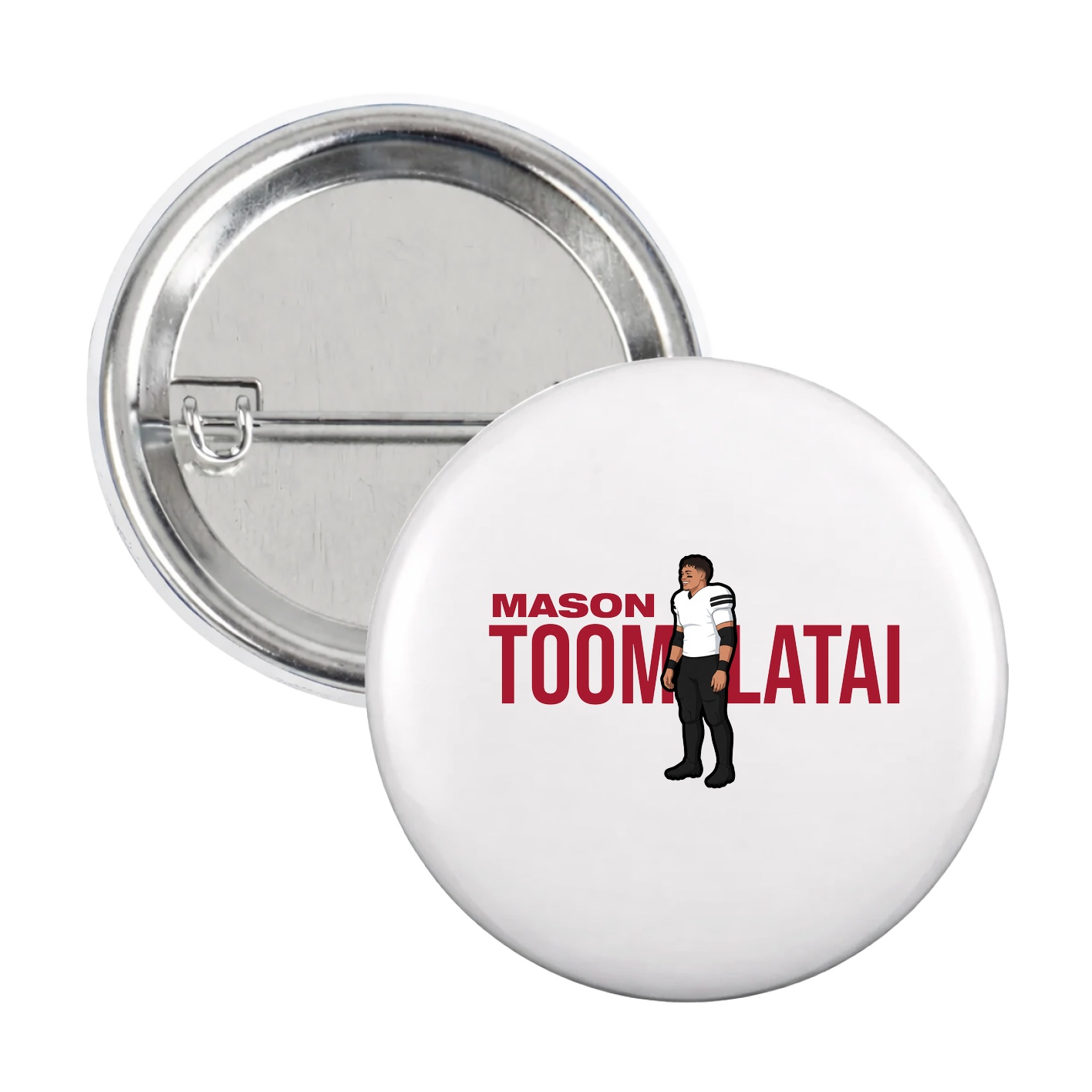 Game Day Button — Player Name in White