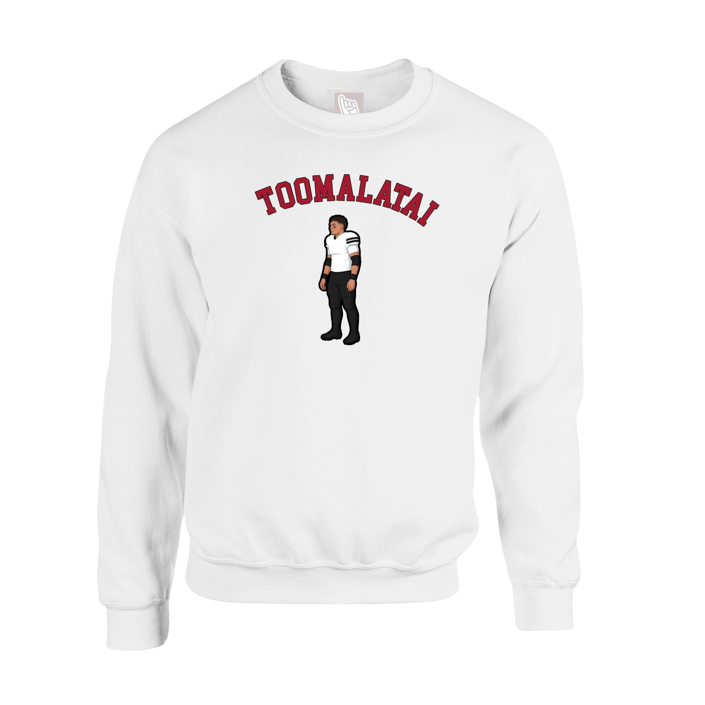 Fleece Crew — Shirsey Arch in White