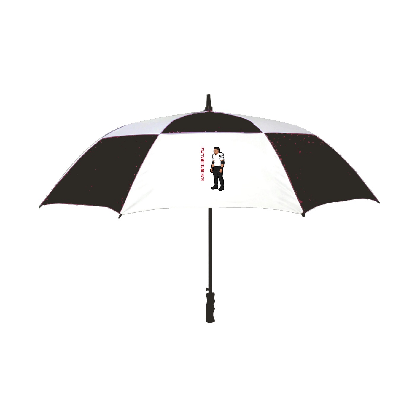 Golf Umbrella — Name Vertical in Black