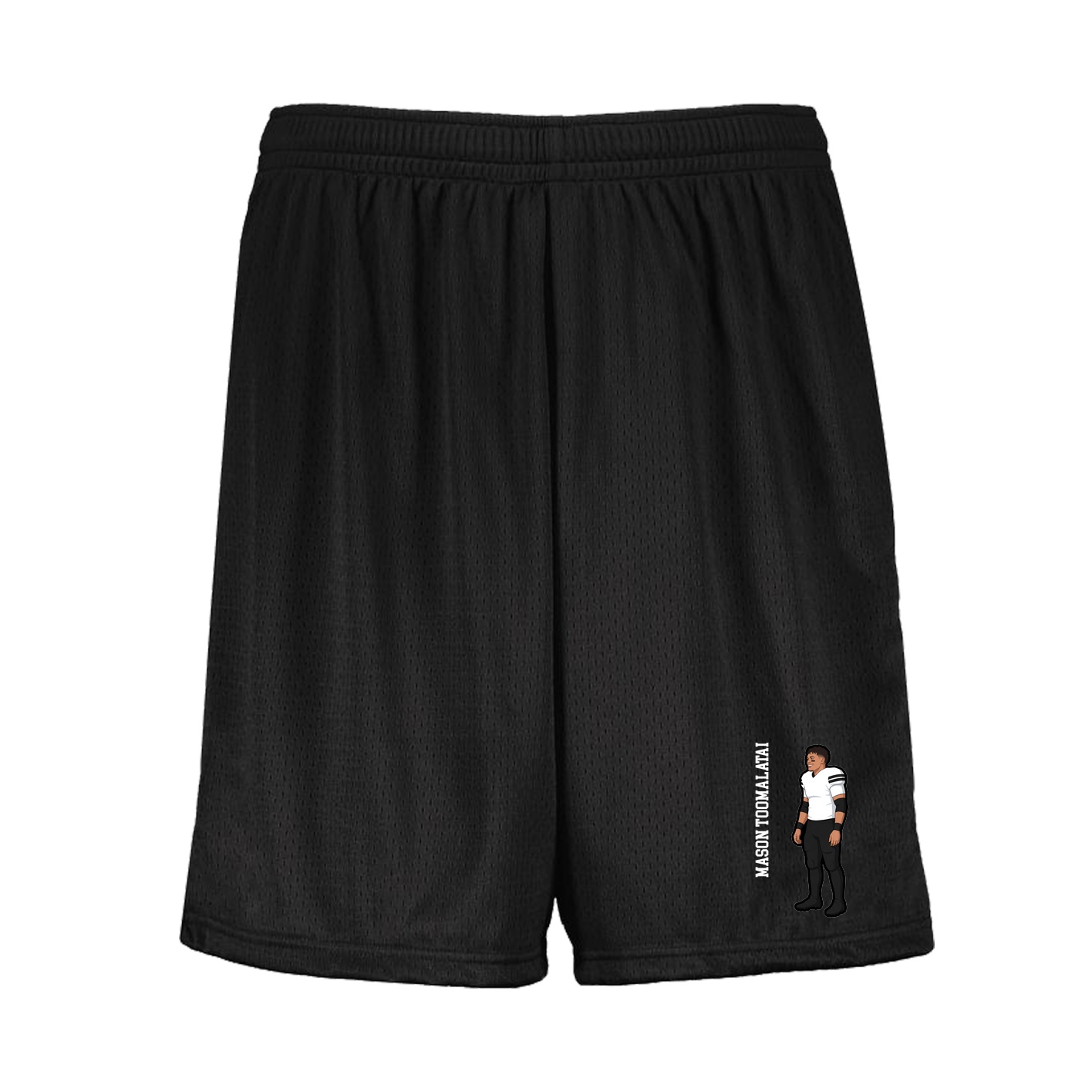 Shorts — Name Vertical in Black