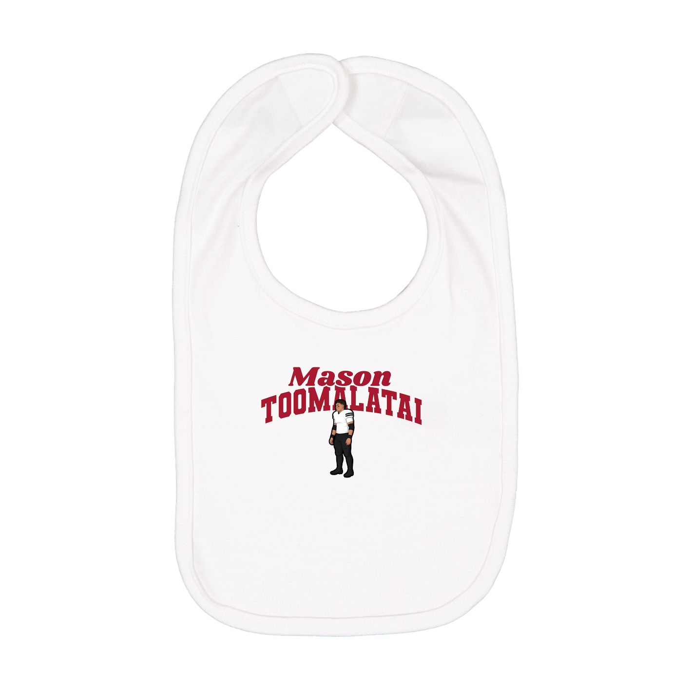 Infant Bib — Signature Arch in White
