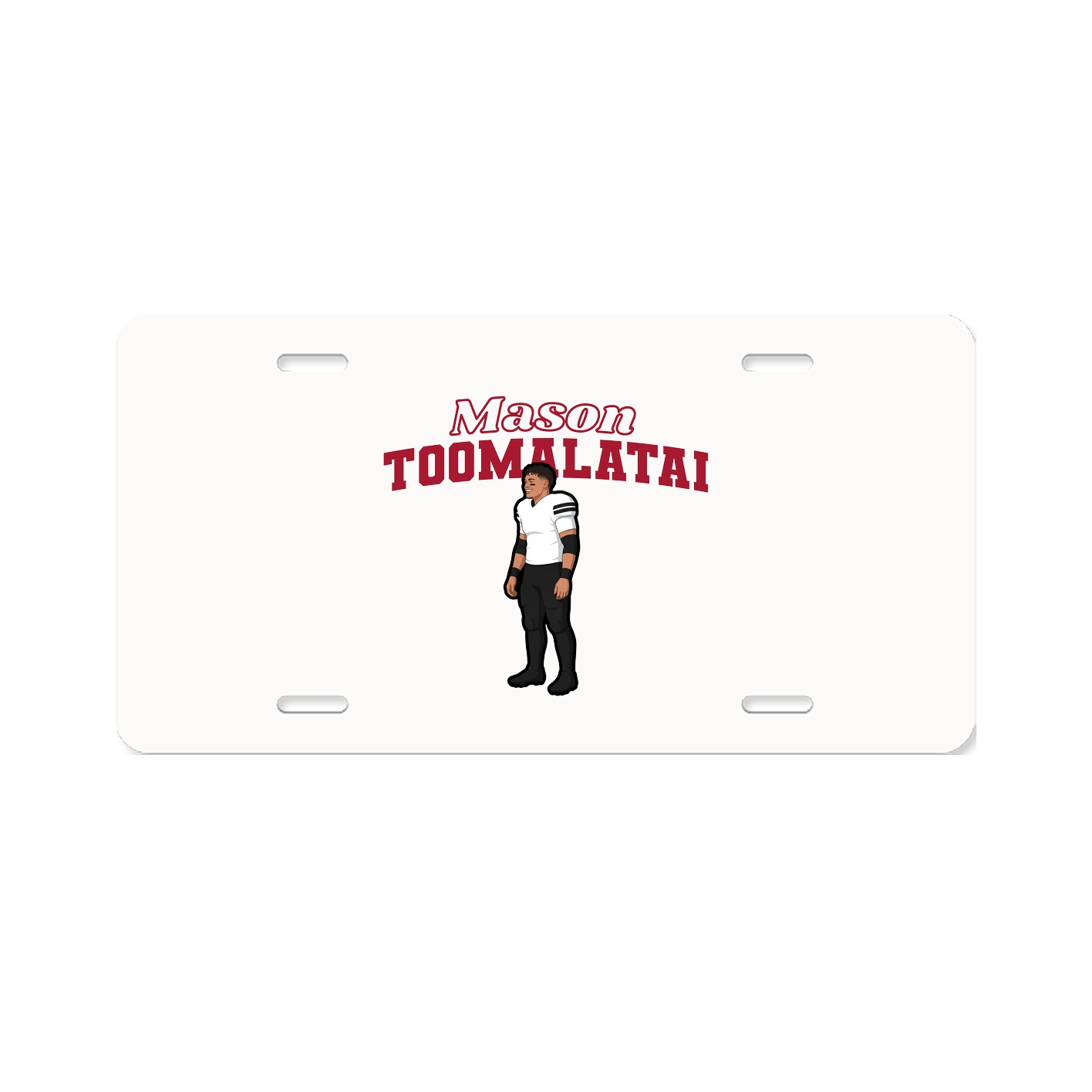 License Plate — Name Arch in Classic