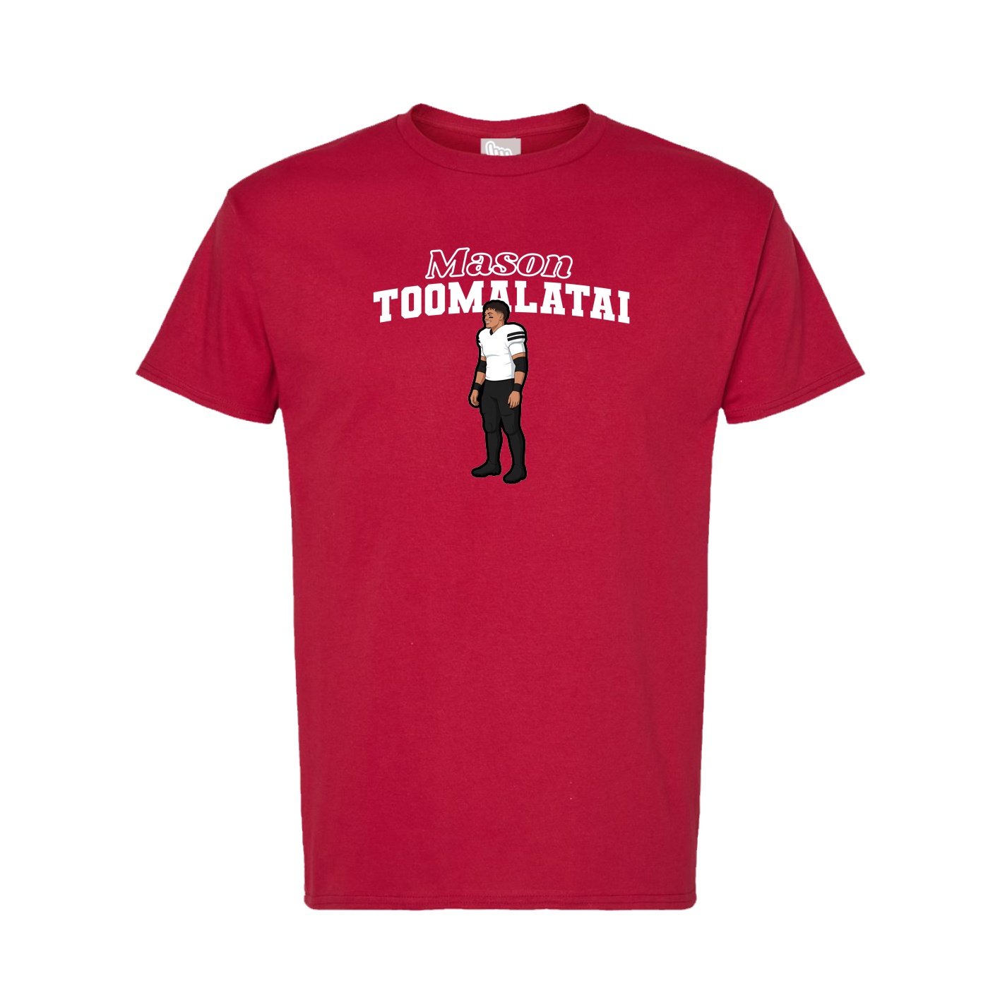 Tee — Name Arch in Crimson